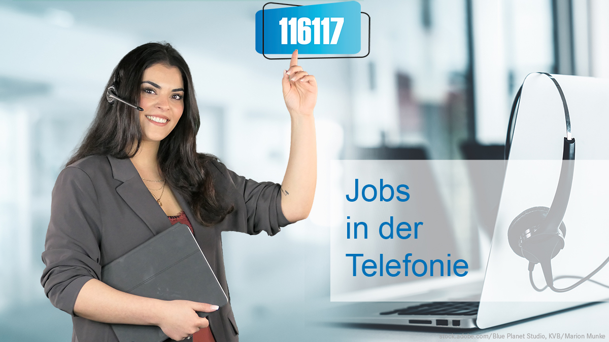 Mitarbeiterin in der Telefonie; Foto: KVB